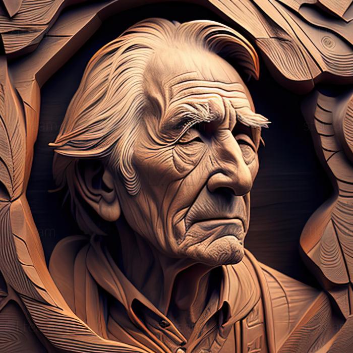3D модель Энох Вуд Перри, американский художник (STL)